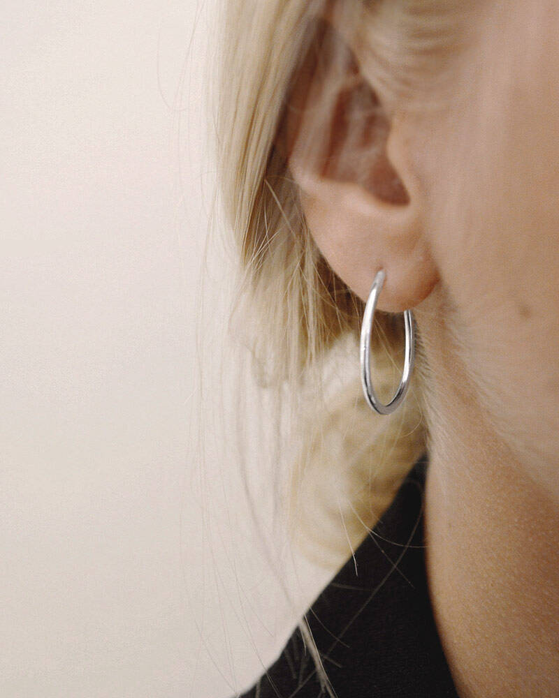 Together small hoops Sølv