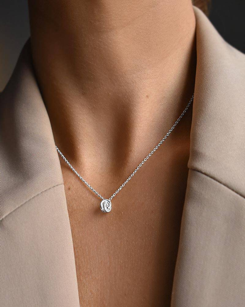 Unity drop Halsketten Sølv