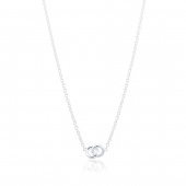 The knot mini Necklace Silver