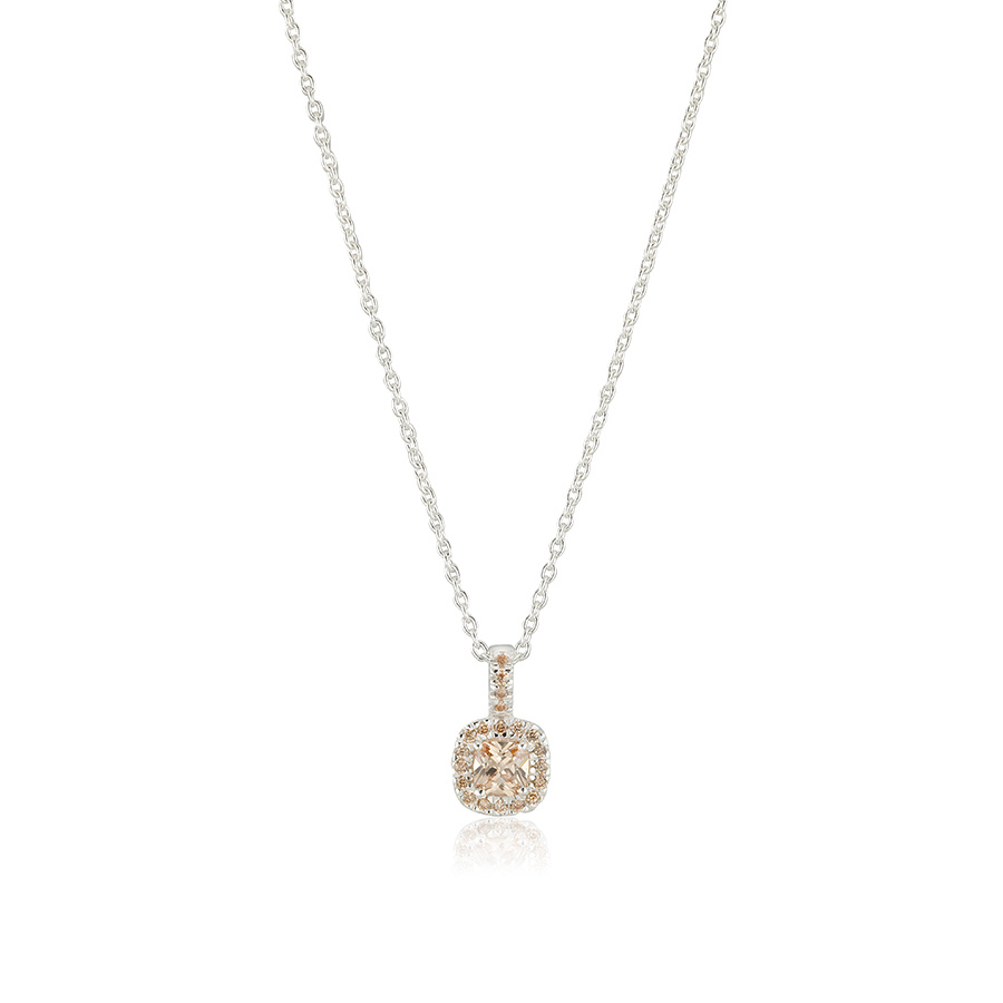 Glamorous - champagne Necklace Silver