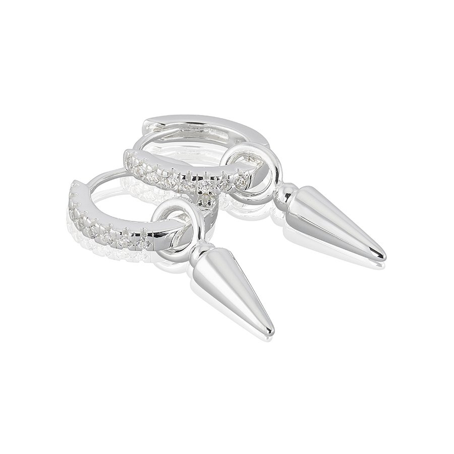 Spear of life Earrings creol Silver