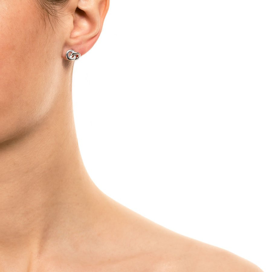 The Knot  Earrings Silver